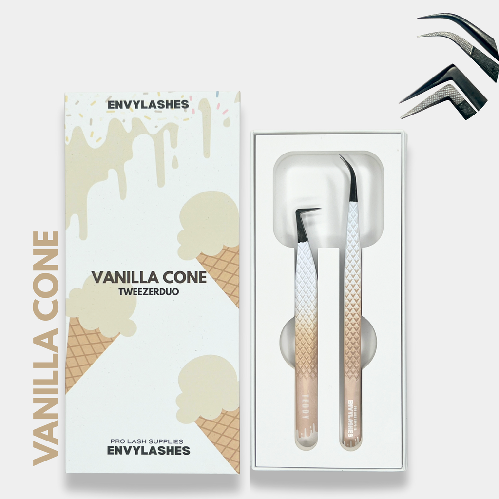 Vanilla cone - Tweezer Duo – Envy Lashes Pro