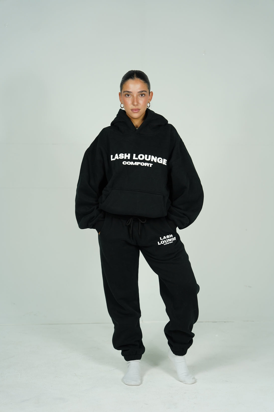 Onyx lash lounge hoodie