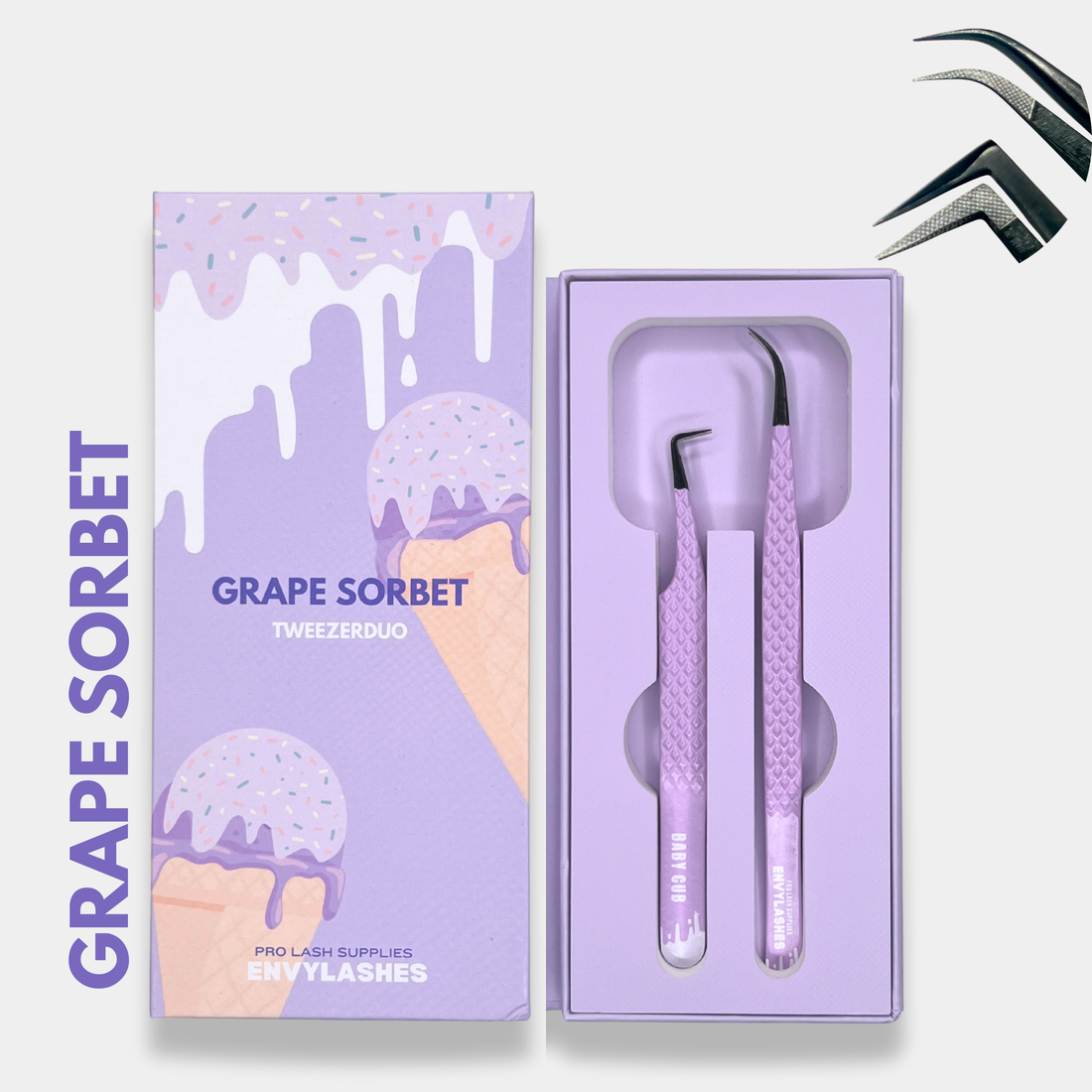 Grape sorbet duo