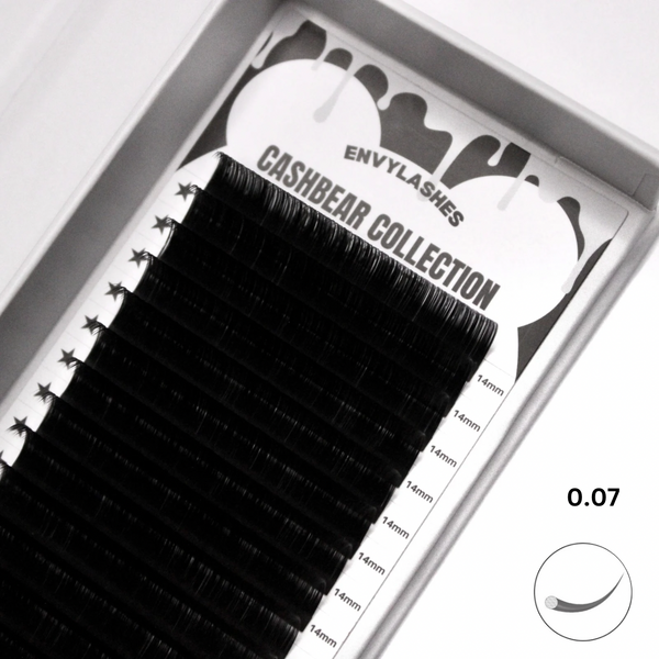 cashbear ultra black matte 0.07 – Envy Lashes Pro