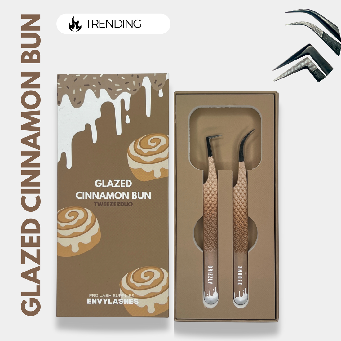 GLAZED CINNAMON BUN duo