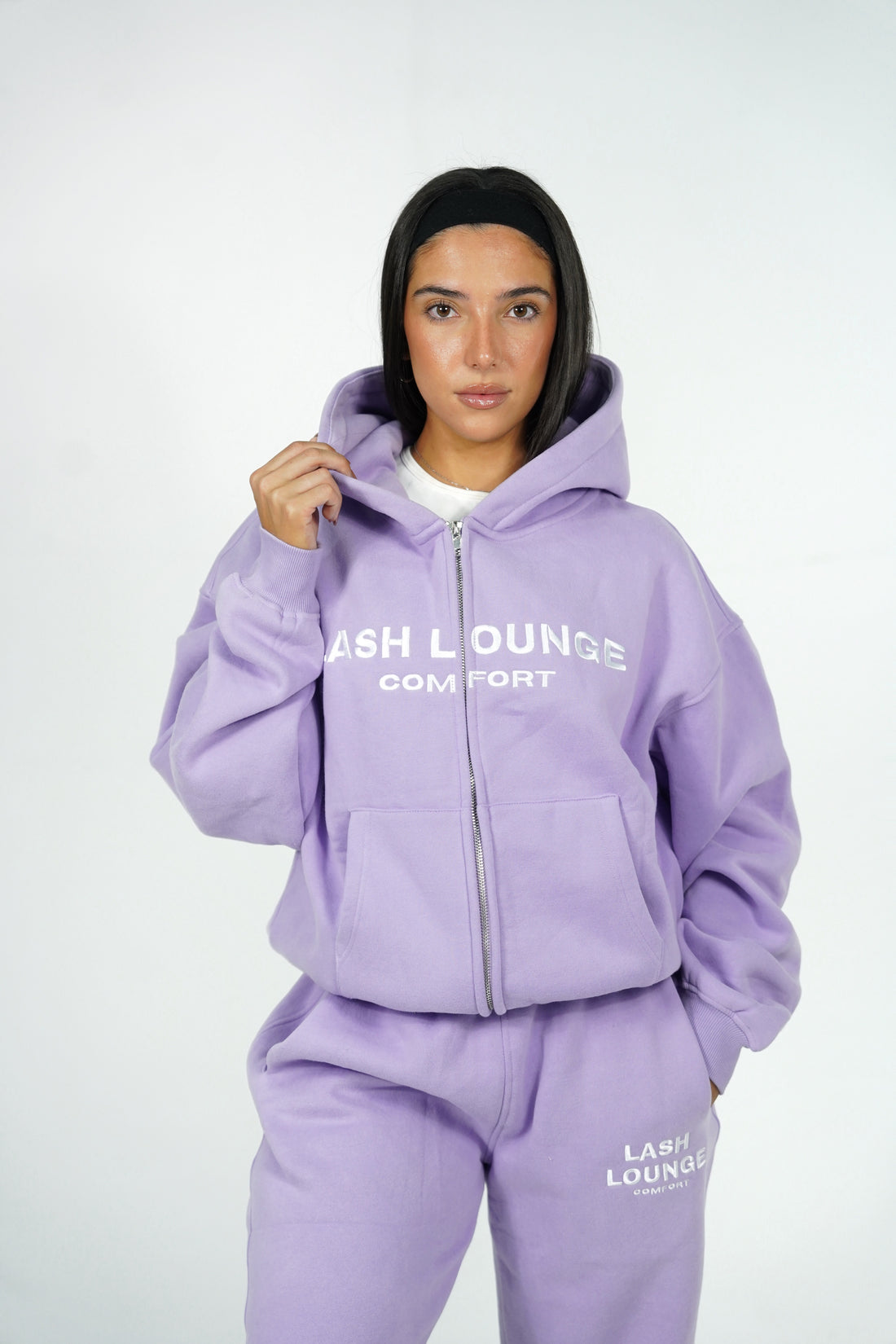 Lavender lash lounge zip