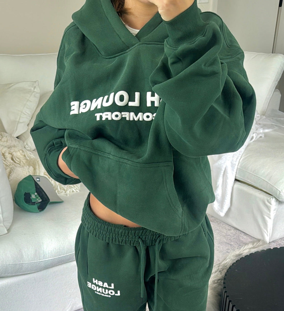 Forest lash lounge hoodie