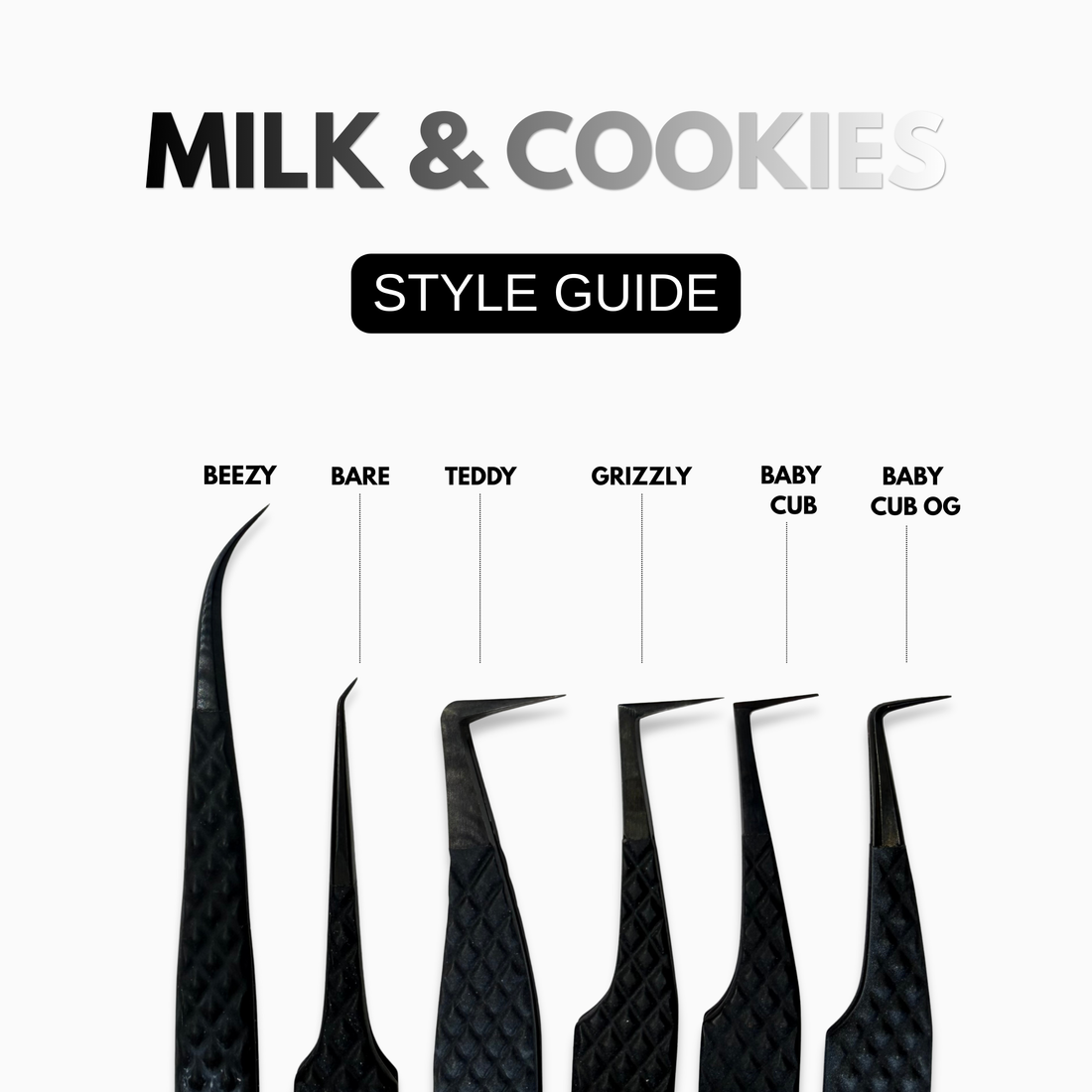 Milk & Cookies - Tweezer Duo – Envy Lashes Pro Milk & Cookies - Tweezer Duo – Envy Lashes Pro