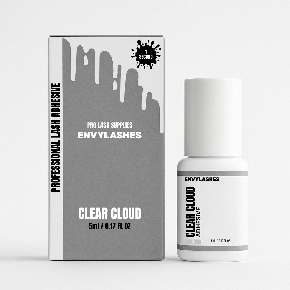 Clear cloud adhesive