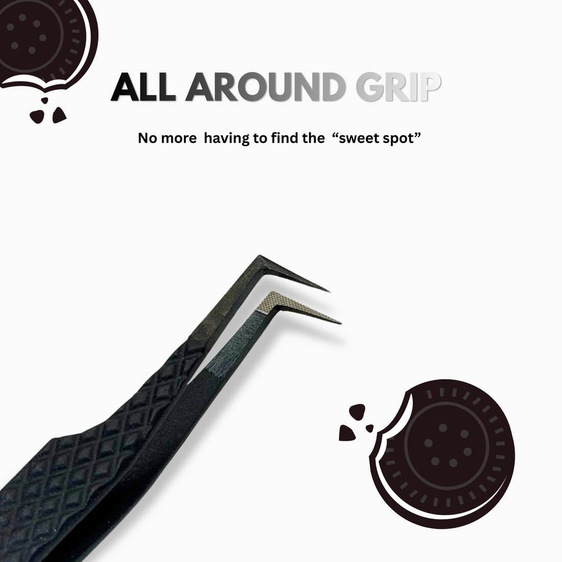 Milk & Cookies - Tweezer Duo – Envy Lashes Pro